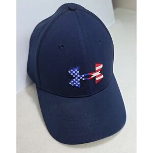 Under Armour Freedom Hat Blitzing M/L Blue Classic Fit‎ Cap USA LIMITED USE
